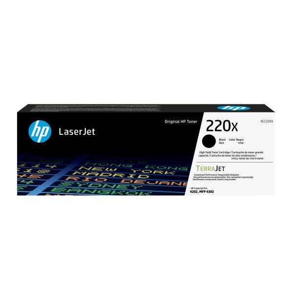 HP Cartuccia toner originale nero LaserJet 220X (HP Toner 220X W2200X Schwarz bis zu 7.500 Seiten)Hp0193808760297W2200X