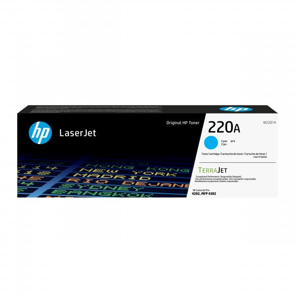 HP Cartuccia toner originale ciano LaserJet 220A (Toner HP 220A / W2201A Cyan)Hp0193808760266W2201A