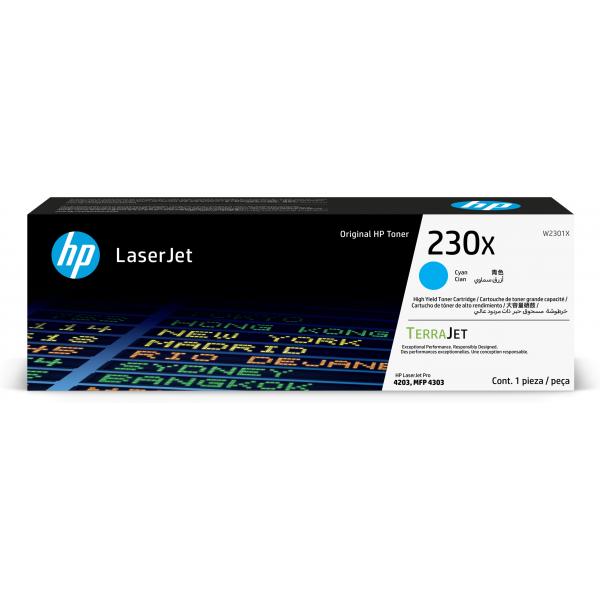 HP 230X Cyan Original LaserJet Toner Cartridge (HP 230X CYAN TONER CARTRIDGE)Hp0193808760389W2301X