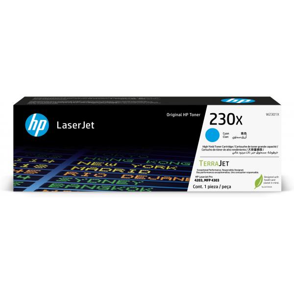 HP 230X Cyan Original LaserJet Toner Cartridge (HP 230X CYAN TONER CARTRIDGE)Hp0193808760389W2301X