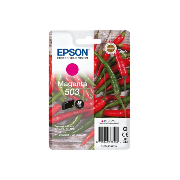 Epson 503 cartuccia d'inchiostro 1 pz Originale Resa standard Magenta (Epson 503 - magenta - original - bl?kp)Epson8715946707525C13T09Q34020