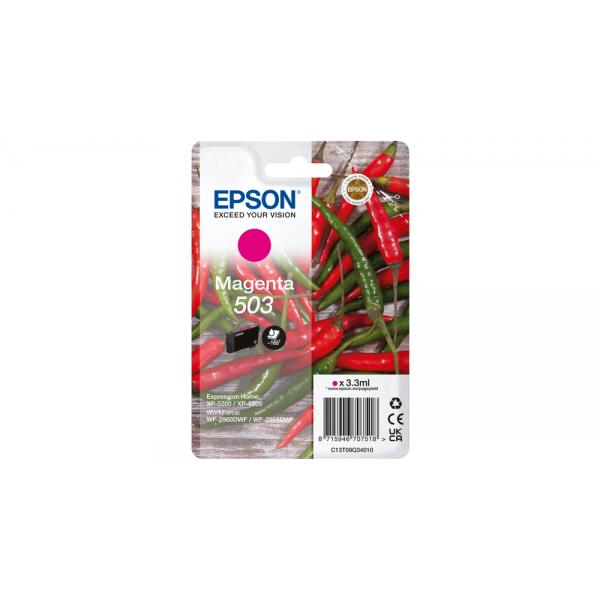 Epson Singlepack Magenta 503 Ink (EPSON CHILLIE 503 MAGENTA INK SINGLEPACK INK)EpsonC13T09Q34010