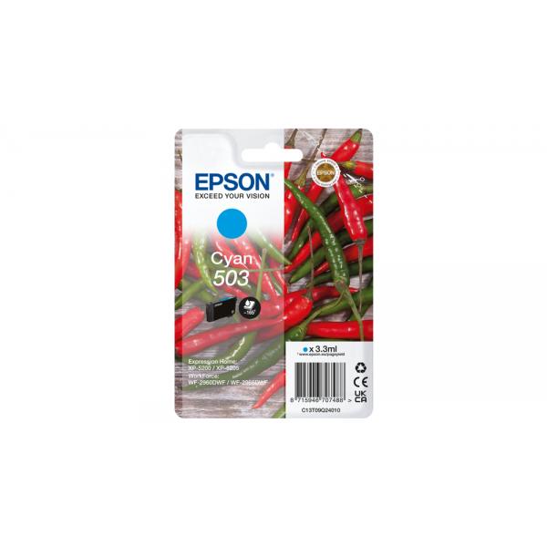 Epson 503 cartuccia d'inchiostro 1 pz Originale Resa standard Blu (EPSON CHILLIE 503 CYAN INK SINGLEPACK INK)Epson8715946707488C13T09Q24010