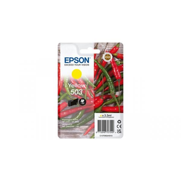 Epson Singlepack Yellow 503 Ink (EPSON CHILLIE 503 YELLOW INK SINGLEPACK INK)EpsonC13T09Q44010