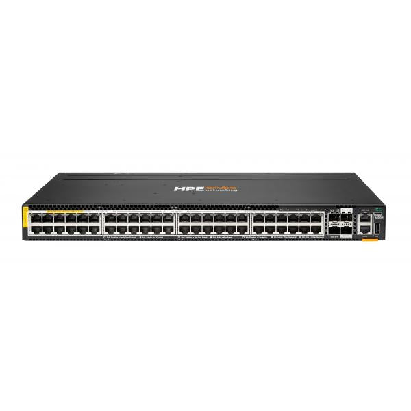 HPE Aruba Networking CX 6300M 48p Smart Rate 1G/2.5G/5G Class8 PoE 2p 50G 2p 25G Switch (HPE SWITCH ARUBA 6300M 48-PORTS,CLASS8 POE)HpeR8S90A
