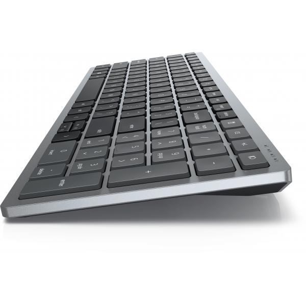 DELL KB740 tastiera Ufficio RF senza fili + Bluetooth QWERTY Inglese UK Grigio, Nero (DELL COMPACT MD WRL KB - KB740 UK) - Versione UKDell5397184718582KB740-GY-R-UK