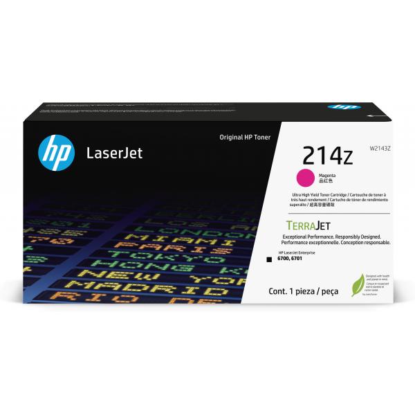 HP Cartuccia toner originale magenta ad altissima capacità LaserJet 214Z (HP 214Z Magenta Extra High Capacity Toner Cartridge 26K Pages - W2143Z)Hp0196337061637W2143Z