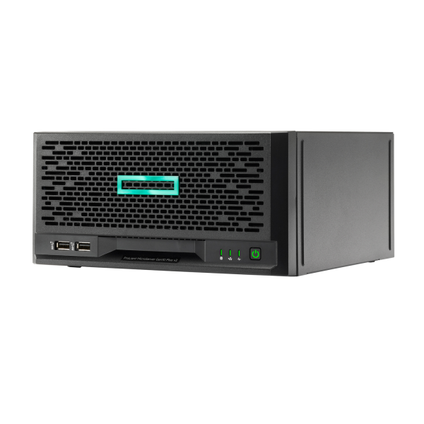 HPE ProLiant MicroServer Gen10+ v2 server 0 GB Ultra Micro Tower Intel Xeon E-2314 2,8 GHz 16 GB DDR4-SDRAM 180 W (MicroServer G10plus+ v2 4LFF-NHP E-2314 16B 180W)HpeP54649-421