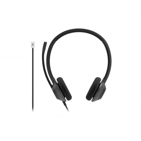 Cisco Headset 322 Wired Dual On-Ear Carbon Black RJ9 Auricolare Cablato A Padiglione Ufficio Nero (HEADSET 322 WIRED DUAL ON-EAR - CARBON BLACK RJ9)Cisco0889728449908HS-W-322-C-RJ9