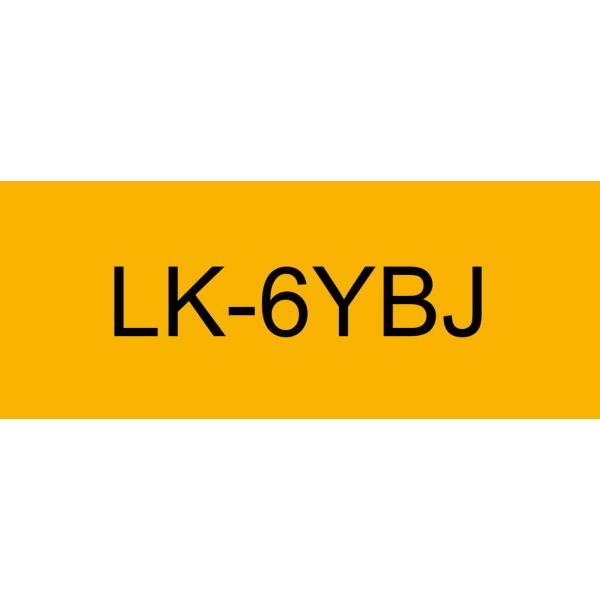 Epson C53S672076 nastro per etichettatrice Nero su giallo (Epson LabelWorks LK-6YBJ - tapepatron)Epson Consumer Et8715946713656C53S672076