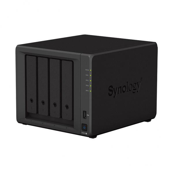 Synology DiskStation DS923+ server NAS e di archiviazione Tower Ryzen Embedded R1600 4 GB DDR4L 0 TB DiskStation Manager Nero (DiskStation, 4-BAY, - NAS/storage server Tower - Ethernet LAN Black R1600, 4GB RAM - Warranty: 24M)SynologyDS923+