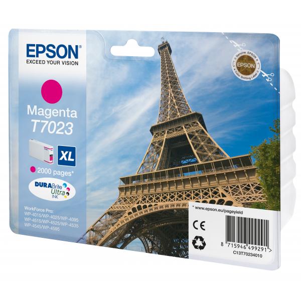 Epson Eiffel Tower Tanica Magenta (WP4000/4500 SERIES INK CART XL MAGEN)EpsonC13T70234010