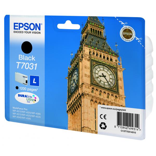 Epson Big Ben Tanica Nero (WP4000/4500 SERIES INK CART L BLACK)EpsonC13T70314010