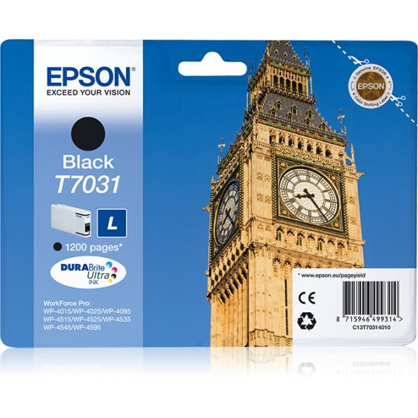 Epson Big Ben Tanica Nero (WP4000/4500 SERIES INK CART L BLACK)EpsonC13T70314010