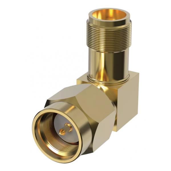 Axis 02470-021 adattatore per inversione del genere dei cavi Oro (TU6002 RIGHT-ANGLE SMA ADP 10P - Warranty: 60M)Axis733102107793502470-021