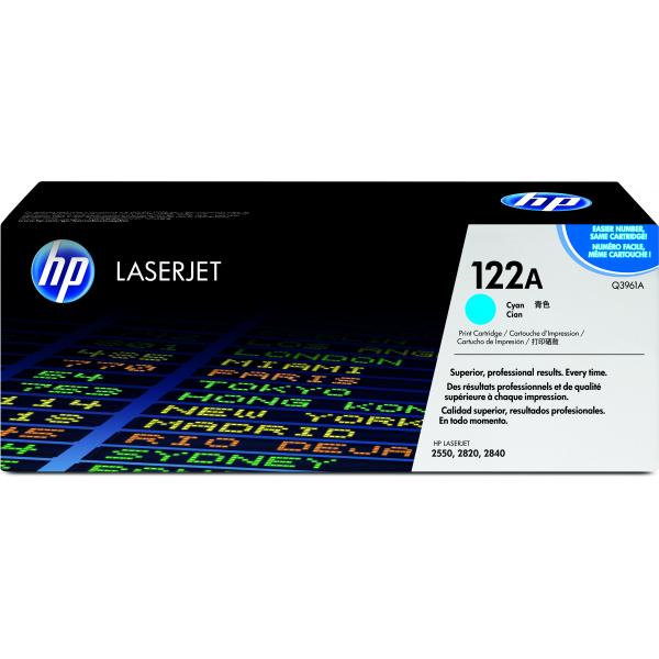 HP 122A Cyan Original LaserJet Toner Cartridge cartuccia toner 1 pz Originale Ciano (HP 122A - cyan - original - LaserJet -)HpQ3961A