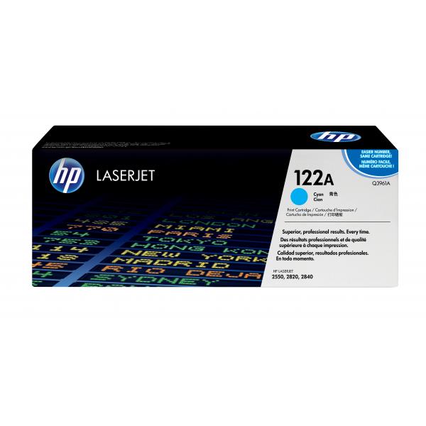 HP 122A Cyan Original LaserJet Toner Cartridge cartuccia toner 1 pz Originale Ciano (HP 122A - cyan - original - LaserJet -)HpQ3961A