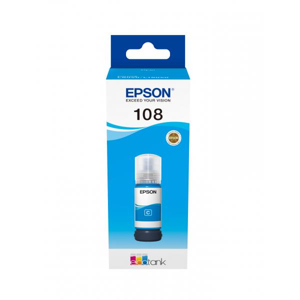 Epson C13T09C24A ricarica di inchiostro per stampante Originale (Epson EcoTank 108 - cyan - original -)EpsonC13T09C24A