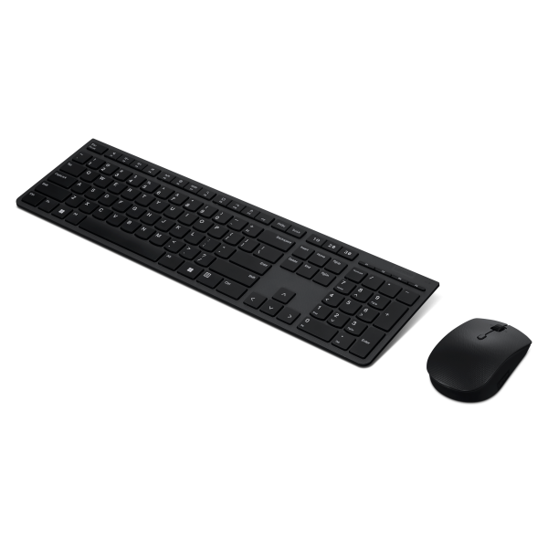 Lenovo 4X31K03931 tastiera Mouse incluso Casa/ufficio RF senza fili + Bluetooth Inglese US Nero (Keyboard Mouse Included Rf - Wireless + Bluetooth Us - English Black - Warranty: 12M)Lenovo01958920624484X31K03931