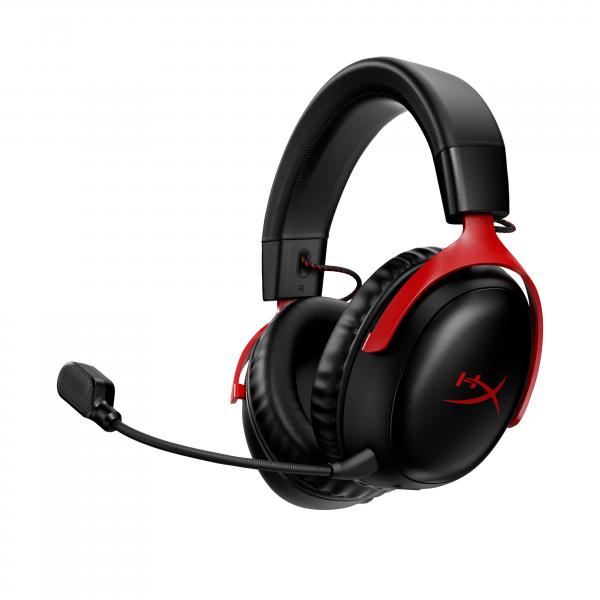 HyperX Cloud III Wireless - Cuffie da gaming (Hyperx Cloud Iii Wireless - - Gaming Headset Wired & - Wireless Head-Band Usb Type-A Black, Red - Warranty: 12M)Hp77Z46AA