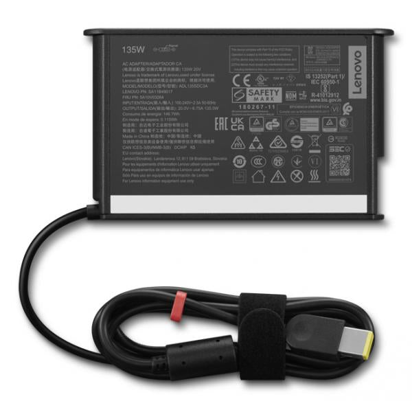 Lenovo 4X21L38724 adattatore e invertitore Interno Nero (Power Adapter/Inverter Indoor - Black - Warranty: 12M)Lenovo4X21L38724