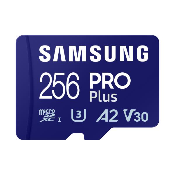 Samsung PRO Plus MicroSD 256 GB (256Sa/Eu Memory Card 256 Gb - Microsd Uhs-I Class 3 - Warranty: 12M)Samsung8806094788105MB-MD256SA/EU