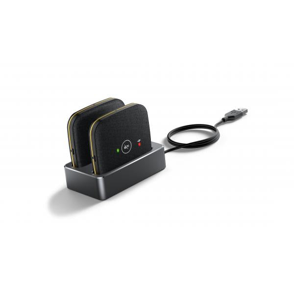 Yealink CPW65 Microfono Nero (CPW65 Package, 2 x CPW65 - wireless mic. Charger Cradle, - WDD60 USB DECT dongle - Warranty: 12M)Yealink1204622
