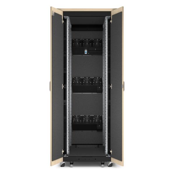 APC AR4038LIA rack 38U Rack indipendenti Nero, Colore acero (APC NETSHELTER SOUNDPROOF - SERVER RACK 38U 230V 1863H X 750)Apc0731304621805AR4038LIA
