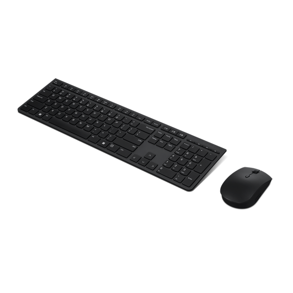 Lenovo 4X31K03963 tastiera Mouse incluso Ufficio RF senza fili + Bluetooth Svizzere Grigio (Lenovo Wireless Slim Keyboard & Mouse, Swiss FR/DE. WARRANTY: 1YR CCR)Lenovo4X31K03963