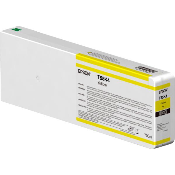 Epson Singlepack Yellow T55K400 UltraChrome HDX/HD 700ml (T55K4 YELLOW INK CARTRIDGE - 700ML)EpsonC13T55K400