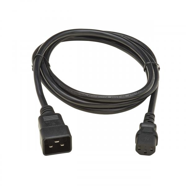Eaton P032-02M-EU cavo di alimentazione Nero 2 m IEC C20 IEC C13 (POWER CABLE C20 TO C13 H05VV-F - 10A 2M)Eaton0037332281012P032-02M-EU
