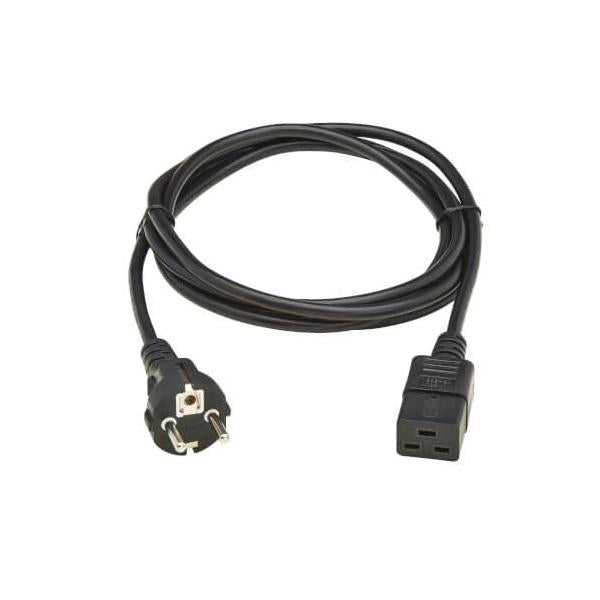 Eaton P050-2P5M-EU cavo di alimentazione Nero 2,5 m CEE7/7 IEC C19 (POWER CABLE SCHUKO TO C19 - H05VV-F 16A 2.5M)Eaton0037332281234P050-2P5M-EU