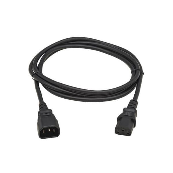 Eaton P004-02M-EU cavo di alimentazione Nero 2 m IEC C13 IEC C14 (PDU Power Cord, C13 to C14 - 10A, 250V, H05VV-F, 2M, Black)Eaton0037332280886P004-02M-EU
