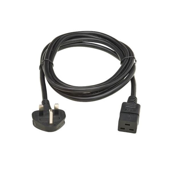 Eaton P052-2P5M-UK cavo di alimentazione Nero 2,5 m BS 1363 IEC C19 (Power cable, BS1363 to C19, H05VV-F, 13A, 2.5M P052-2P5M-UK)Eaton0037332281067P052-2P5M-UK