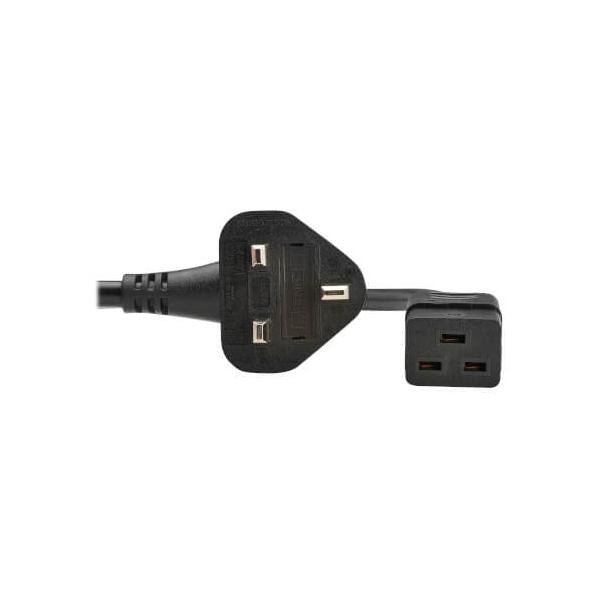 Eaton P052-2P5M-UK cavo di alimentazione Nero 2,5 m BS 1363 IEC C19 (Power cable, BS1363 to C19, H05VV-F, 13A, 2.5M)Eaton0037332281067P052-2P5M-UK