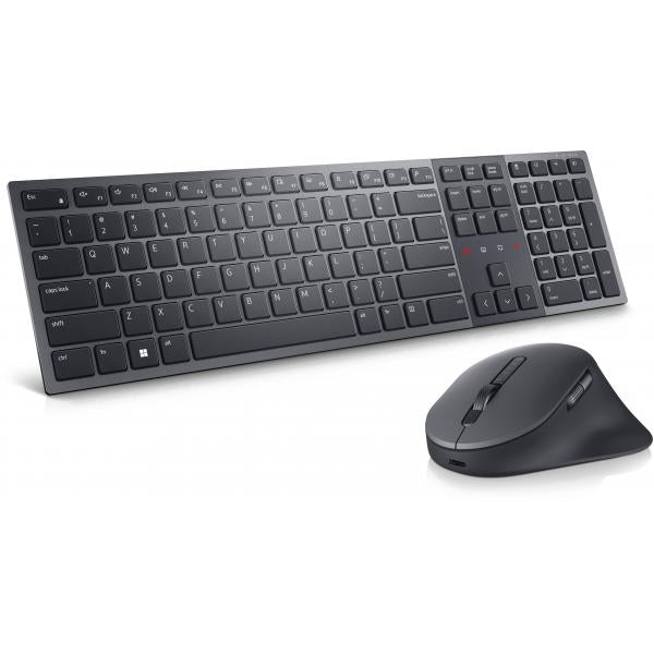DELL KM900 tastiera Mouse incluso Ufficio RF senza fili + Bluetooth QWERTY Nordic Grafite (Dell Premier KM900 - tastatur og mus-s)Dell5397184791882KM900-GR-NOR