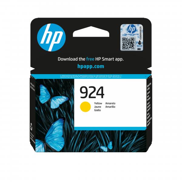 HP Cartuccia di inchiostro giallo originale 924 (HP 924 YELLOW ORIGINAL INK CARTRIDGE)Hp4K0U5NE