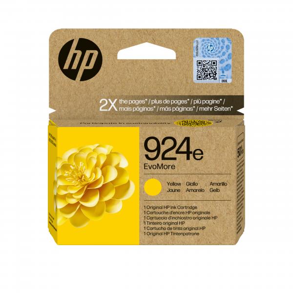 HP Cartuccia di inchiostro giallo originale 924e EvoMore (HP 924e EvoMore - gul - original - bl? LEADTIME7DAYS:leadtime of 7 days)Hp4K0U9NE