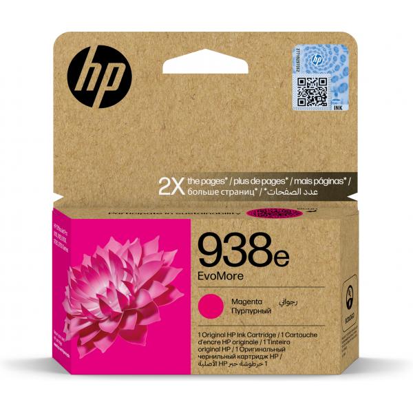 HP Cartuccia di inchiostro magenta originale 938e EvoMore (HP 938E EVOMORE MAGENTA - ORIGINAL INK CARTRIDGE)Hp4S6Y0PE
