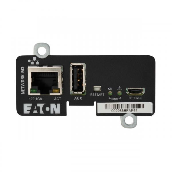 Eaton NETWORK-M3 scheda di rete e adattatore Interno Ethernet 1000 Mbit/s (GIGABIT NETWORK CARD M3 - )Eaton0786689779566NETWORK-M3