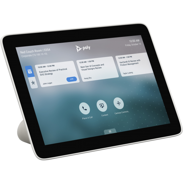 HP Poly TC8 - Touch controller - Zoom Certified, Certified for Microsoft Teams - whiteHp0197961911428875J0AA#AC3