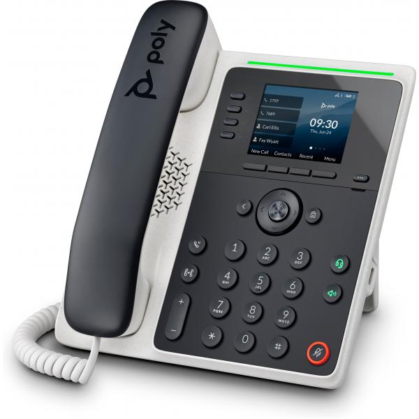 Poly Edge E220 - VoIP phone with caller ID/call waiting - 3-way call capability - SIP, SDP - multi-line operation - 16 lines - midnight blue, white - Versione UKHp019749734135582M87AA
