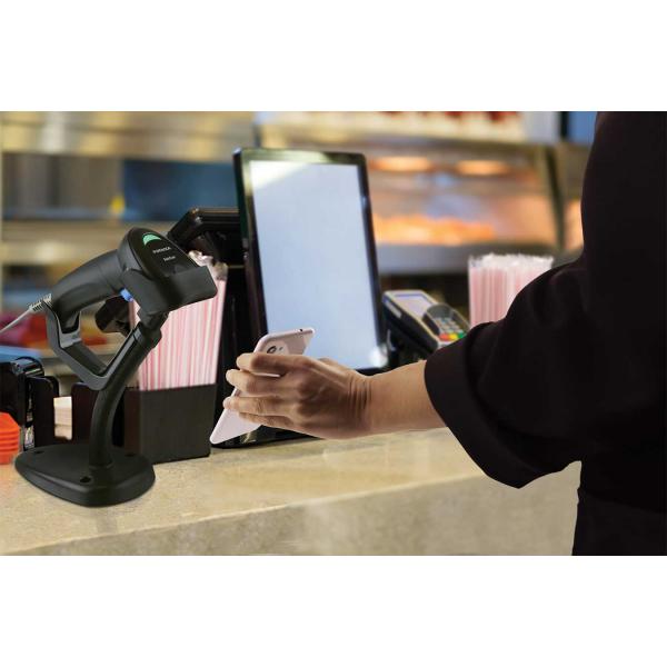 Datalogic QD2220 Lettore di codici a barre portatile 1D Laser Nero (QUICKSCAN I QD2220 KIT LINEAR - IMAGER USB-ONLY BLACK + STAND)DatalogicQD2220-BKK1S