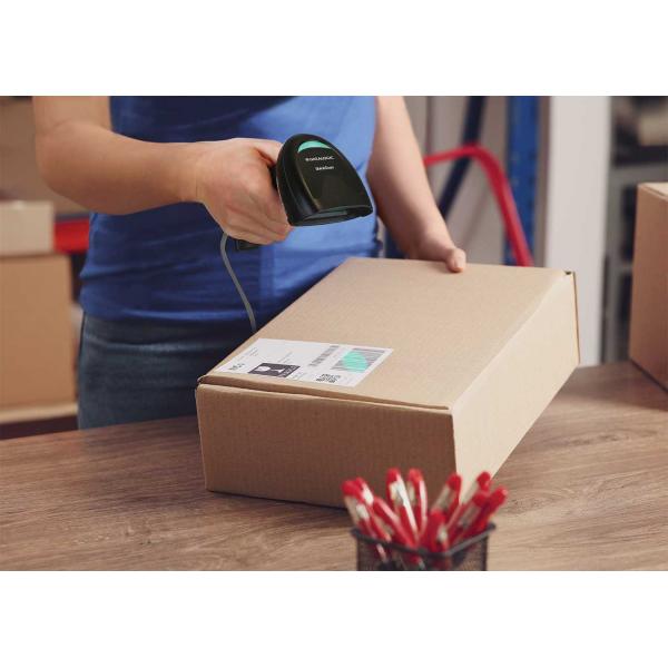 Datalogic QD2220 Lettore di codici a barre portatile 1D Laser Nero (QUICKSCAN I QD2220 KIT LINEAR - IMAGER USB-ONLY BLACK + STAND)DatalogicQD2220-BKK1S
