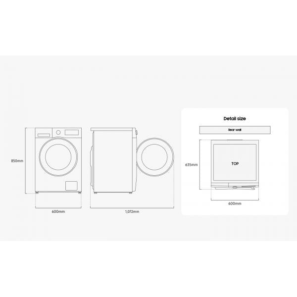 Samsung WW90CGC04DABEU lavatrice Caricamento frontale 9 kg 1400 Giri/min Nero (SAMSUNG WW90CGC04DABEU WASHING)Samsung8806095210636WW90CGC04DABEU