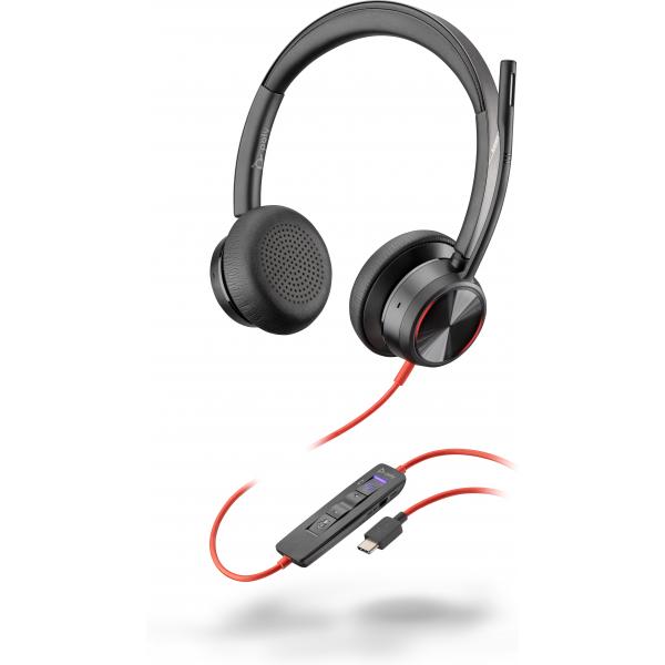 Poly Blackwire 8225-M - Customer Special 1 - Blackwire 8200 series - headset - on-ear - wired - active noise cancelling - USB-C - black - Certified for Microsoft TeamsHewlett Packard Enterprise01965485484848G0Z5AA