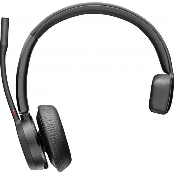 Poly Voyager 4310 - Voyager 4300 series - headset - on-ear - Bluetooth - wireless, wired - active noise cancelling - USB-C - black - Certified for Microsoft TeamsHewlett Packard Enterprise01965485486518G102AA