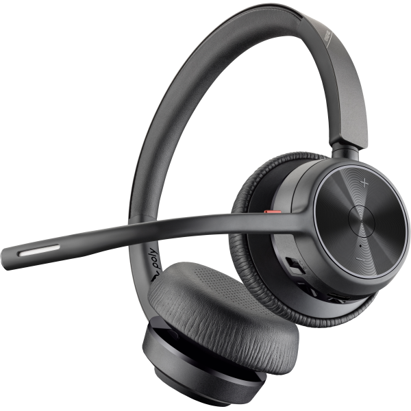 Poly Voyager 4320 - Voyager 4300 series - headset - on-ear - Bluetooth - wireless - active noise cancelling - USB-C via Bluetooth adapter - blackHewlett Packard Enterprise01965485487298G109AA