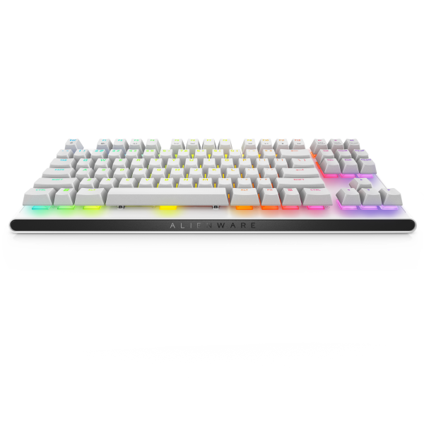 Alienware AW420K tastiera Gaming USB QWERTY US International Bianco (Alienware AW420K - Keyboard - tenkeyless - backlit - USB - QWERTY - US - key switch: CHERRY MX Red - lunar light) - Versione UKDell5397184790212AW420K-W-WW