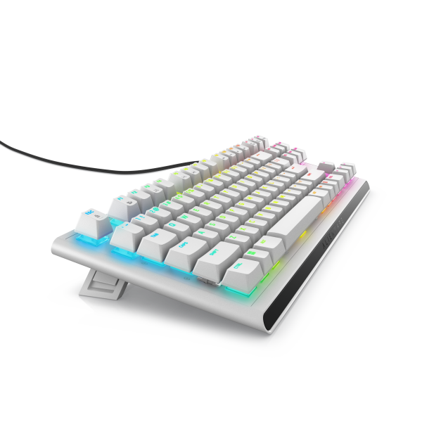 Alienware AW420K tastiera Gaming USB QWERTY US International Bianco (Alienware AW420K - Keyboard - tenkeyless - backlit - USB - QWERTY - US - key switch: CHERRY MX Red - lunar light) - Versione UKDell5397184790212AW420K-W-WW